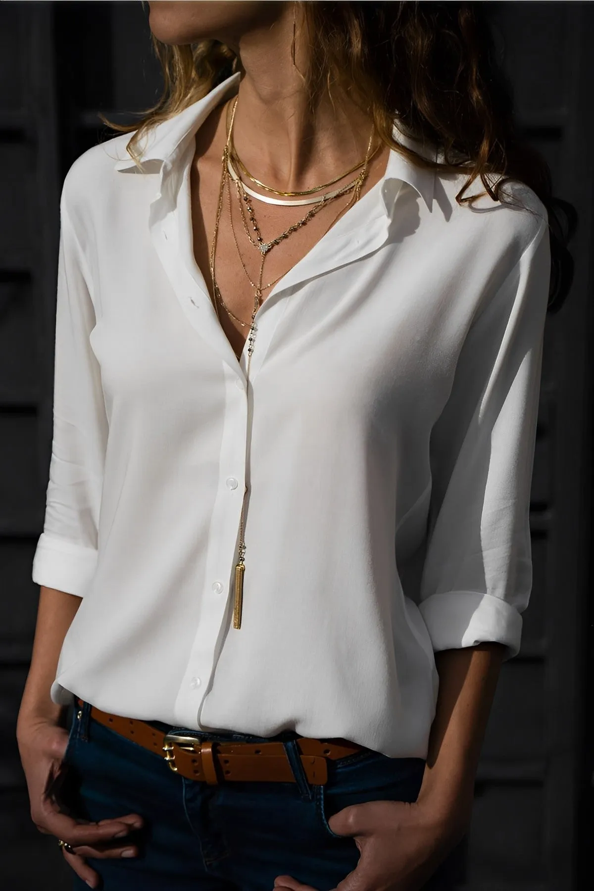 Ardalia® | Casual Long Sleeve Blouse