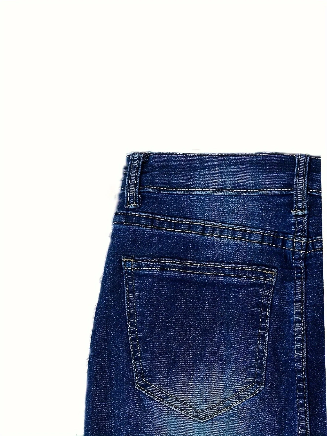 Autumn Women Fashion Denim Skirt Ripped Hip Distressed High Waist Button  Pencil Skirts Female Casual Summer Jeans