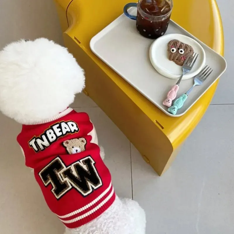 Bark Varsity Jacket Clothes Cute Dog Clothes
