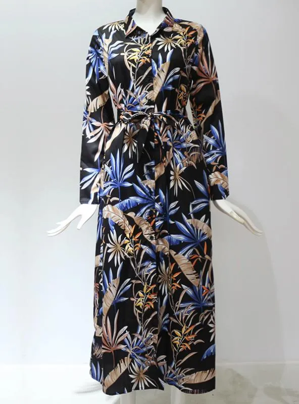 BerryBetty - Long Dress Women Floral Print Summer Beach Dress