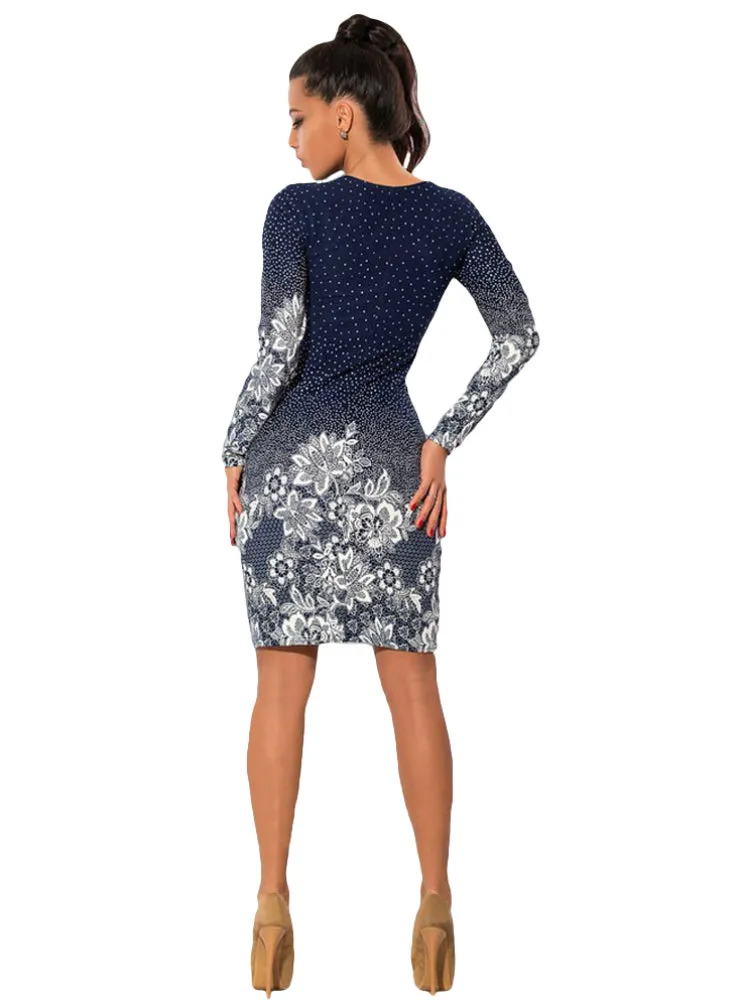 BerryBetty - Long Sleeve Bodycon Mini Night Club Party Dresses