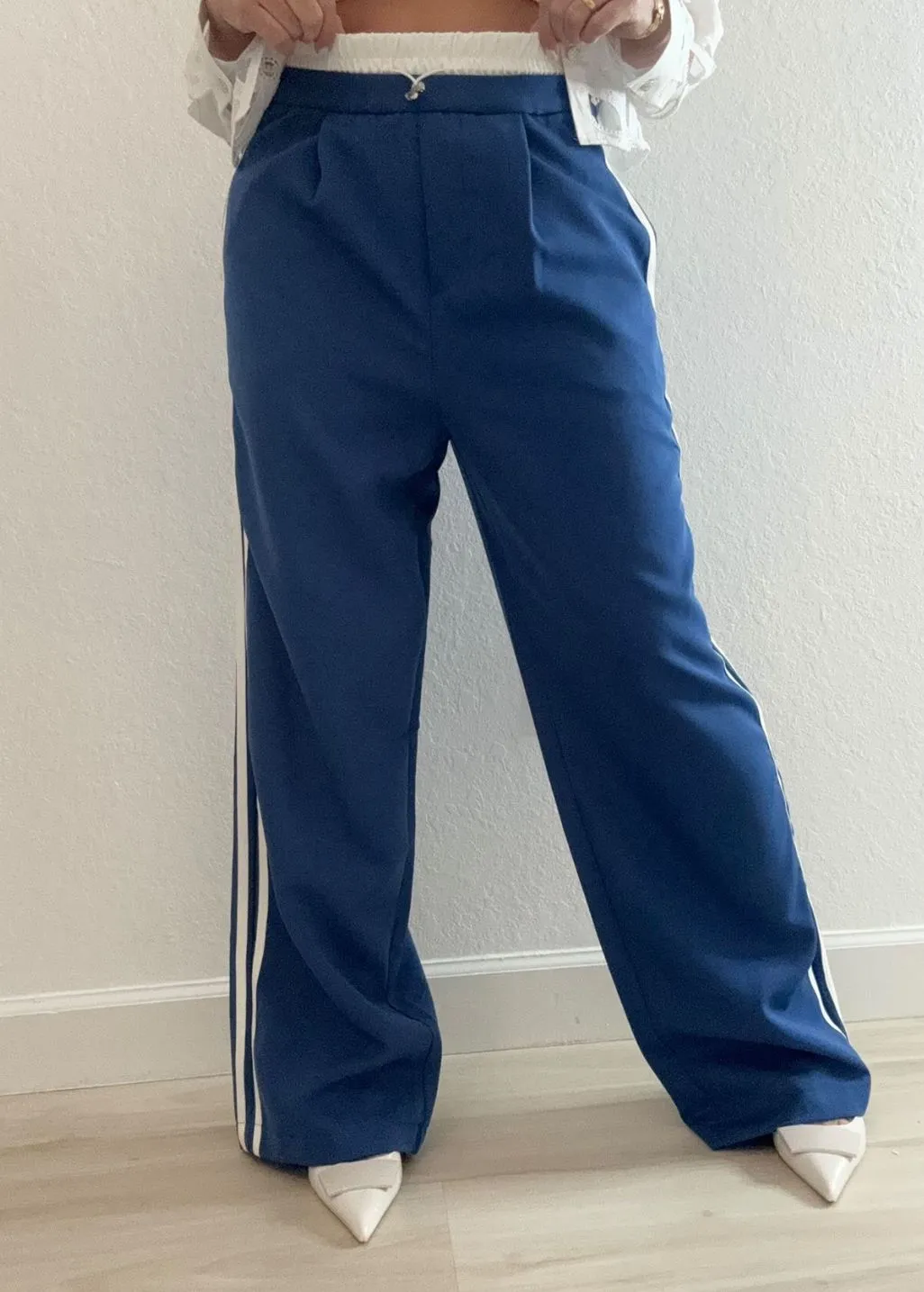 Blue casual pants