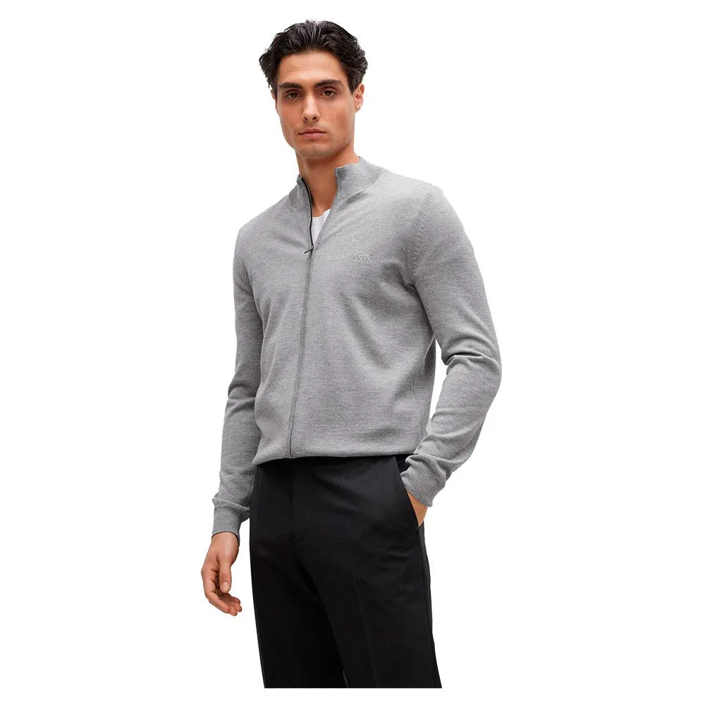 BOSS Balonso-L Cardigan Sweater | Silver