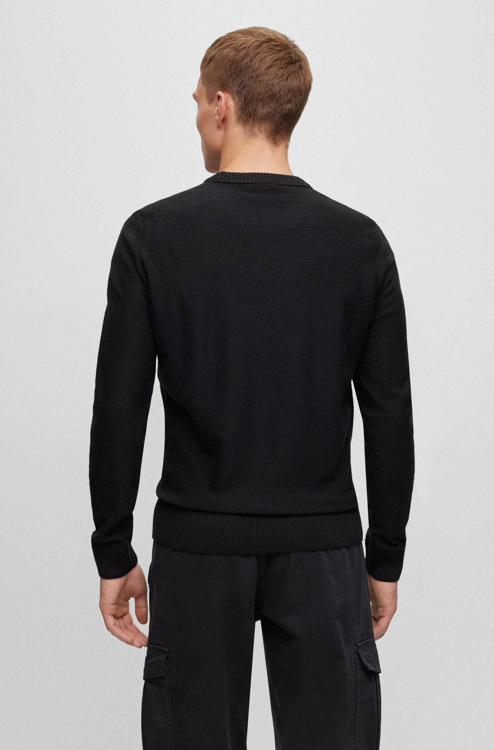 BOSS Sweaters Regular Fit in Wool Mix - AVAC_C 10253448 01-50501762