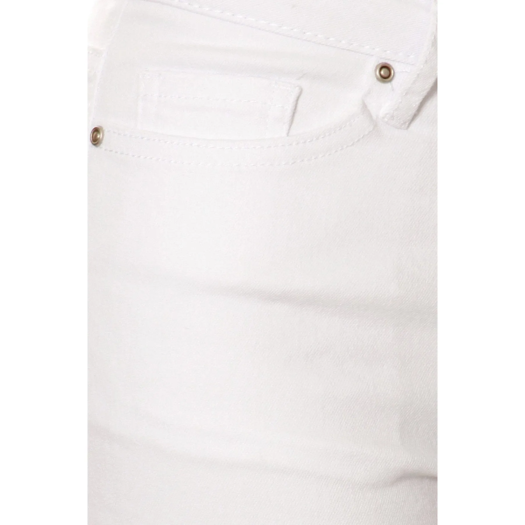 Deconstructed White Slim Jean