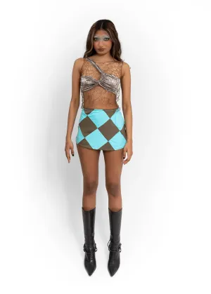 Diamond Swim Mini Skirt