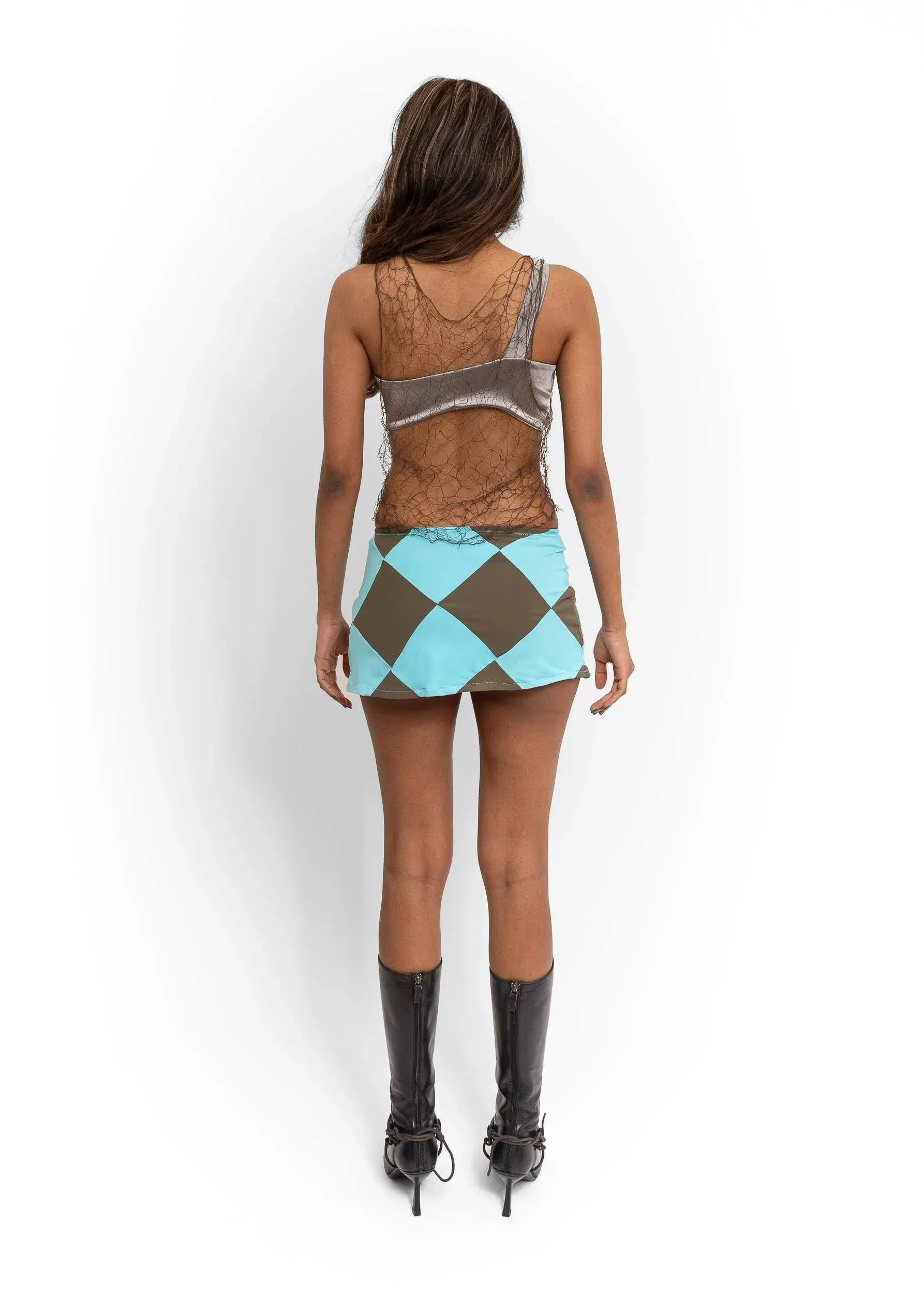 Diamond Swim Mini Skirt