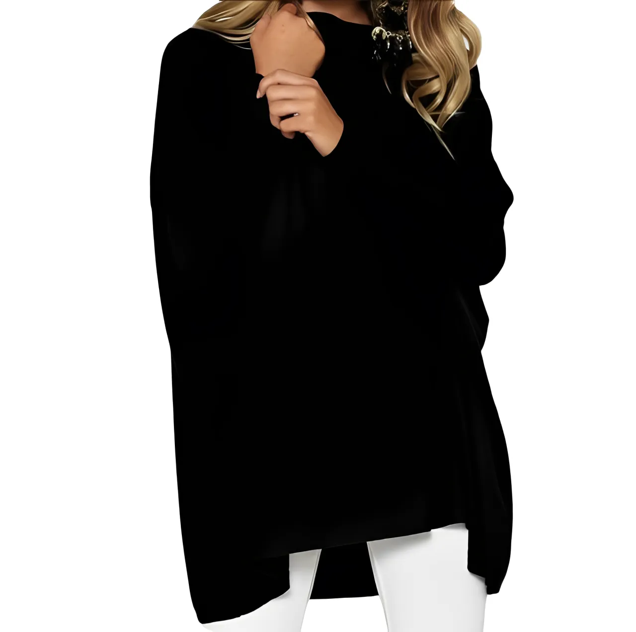 Fiona - Stilvolles und Streetwear Herbst Oversize-Hemd mit auffälliger Krawatte für Damen