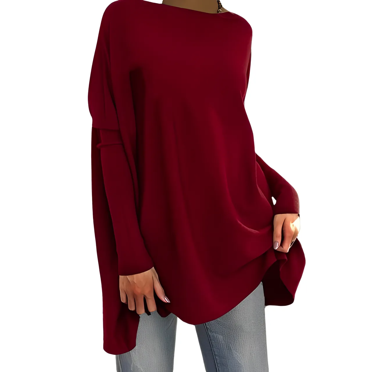 Fiona - Stilvolles und Streetwear Herbst Oversize-Hemd mit auffälliger Krawatte für Damen