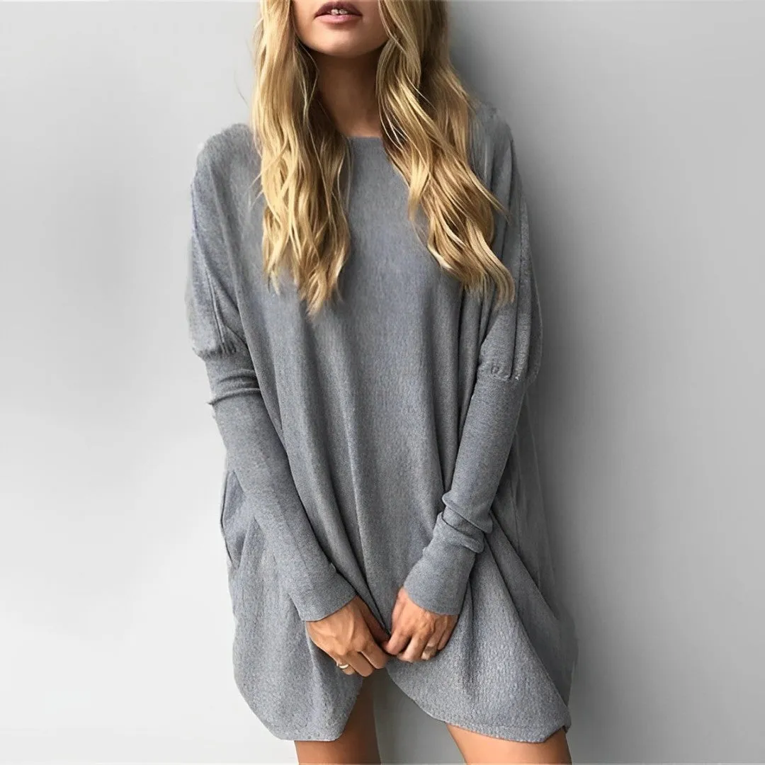 Fiona - Stilvolles und Streetwear Herbst Oversize-Hemd mit auffälliger Krawatte für Damen