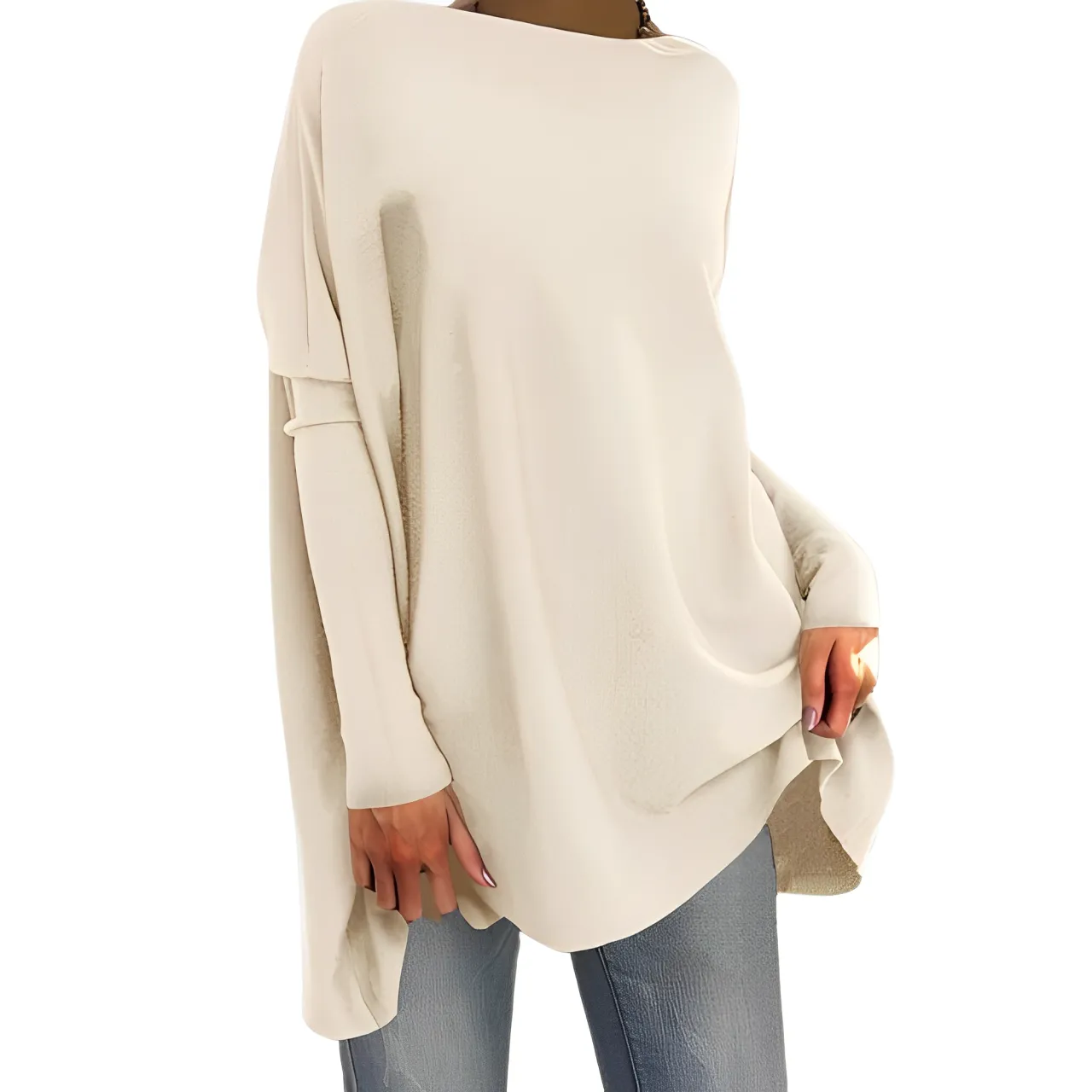 Fiona - Stilvolles und Streetwear Herbst Oversize-Hemd mit auffälliger Krawatte für Damen