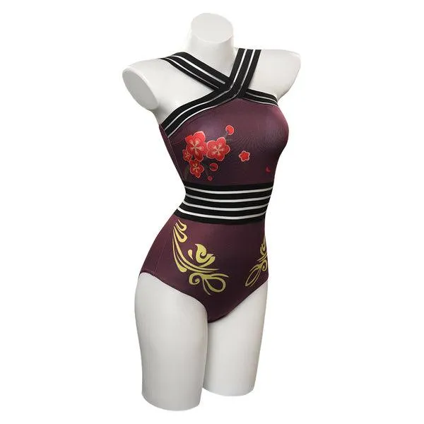 Genshin Impact HUTAO Original Design Cosplay Costume Jumpsuit Swimwears