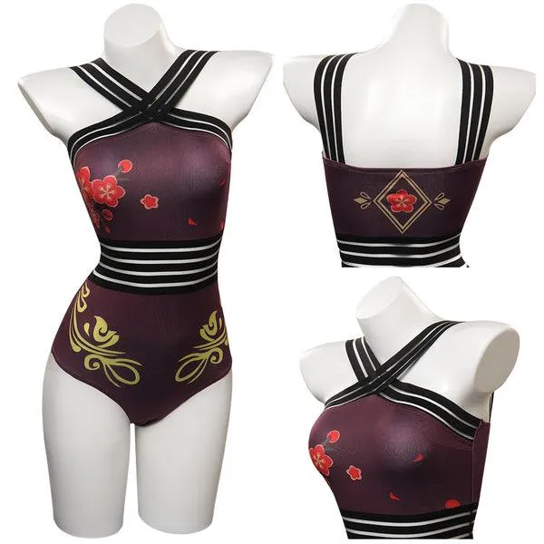 Genshin Impact HUTAO Original Design Cosplay Costume Jumpsuit Swimwears