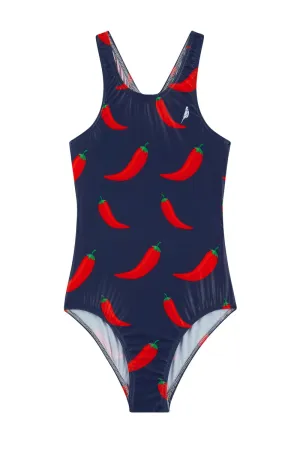 Girls One Piece in Chilli Willies