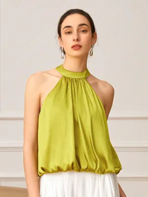 Green Halter Neck Top