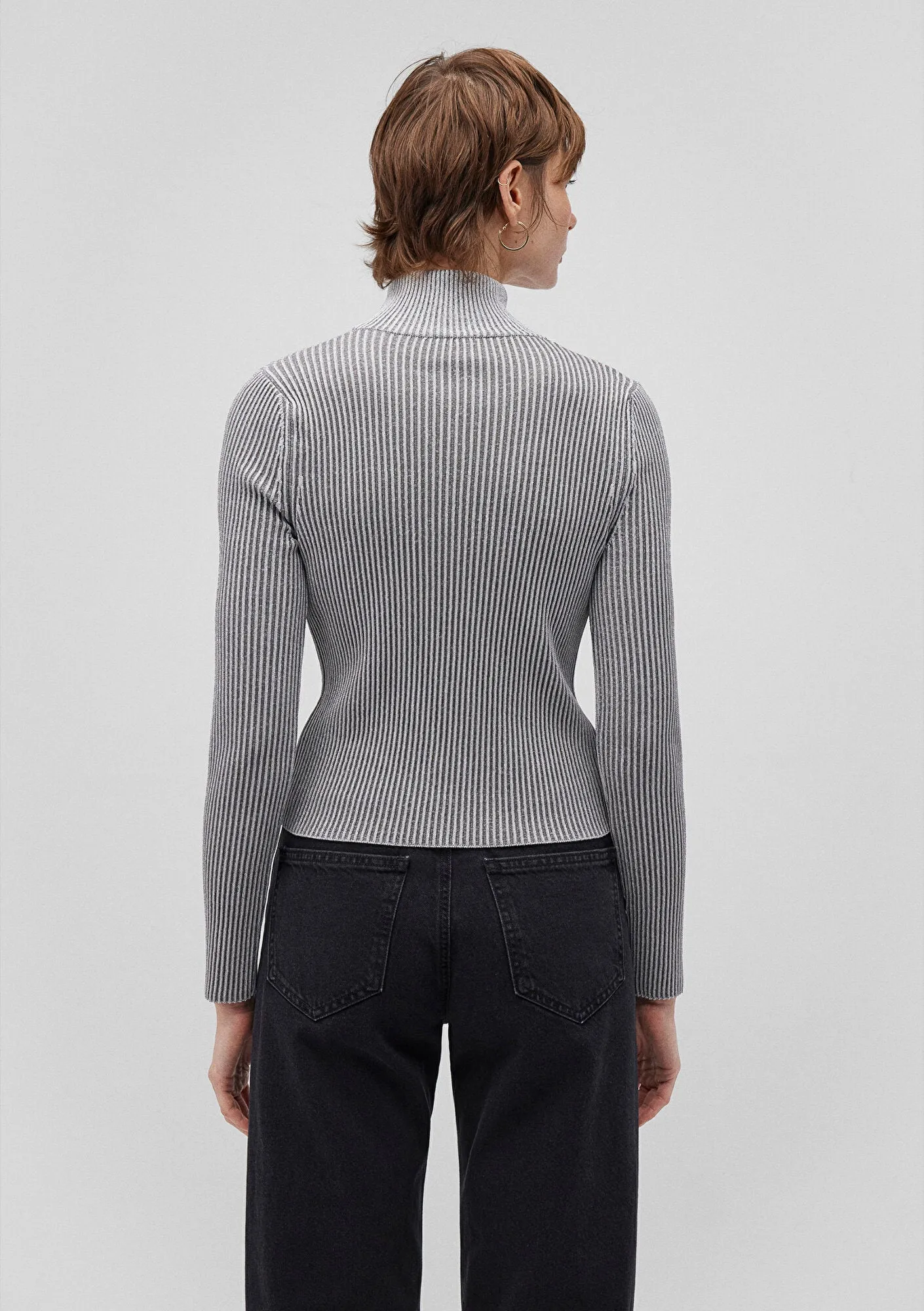 Grey Turtle Neck Sweater