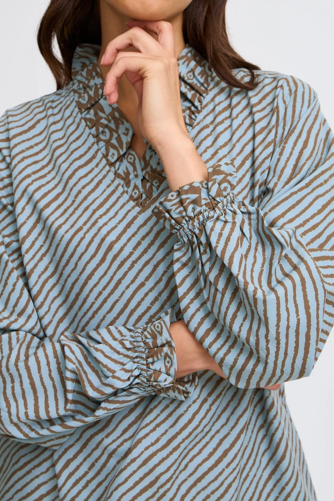 Long Sleeve Blouse - Citadel W Raindrum Ma24 Julina
