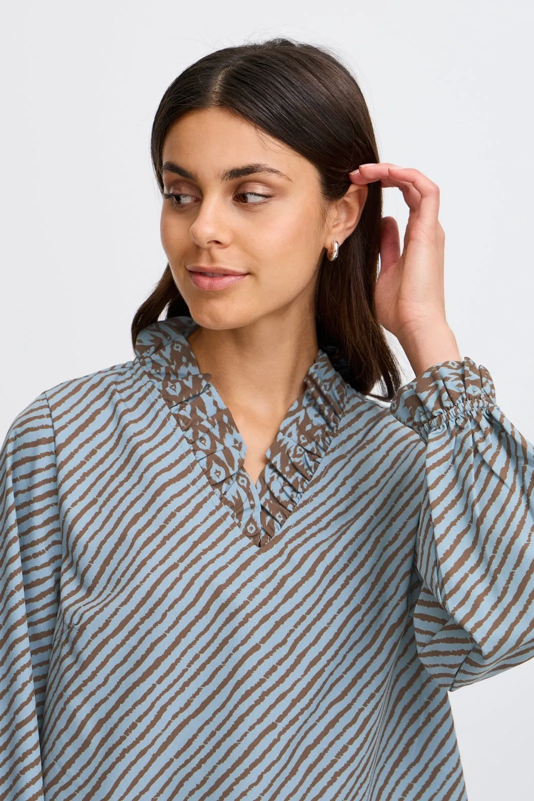 Long Sleeve Blouse - Citadel W Raindrum Ma24 Julina