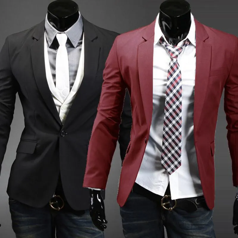 Men's Casual Suit Jacket Up To 2XL