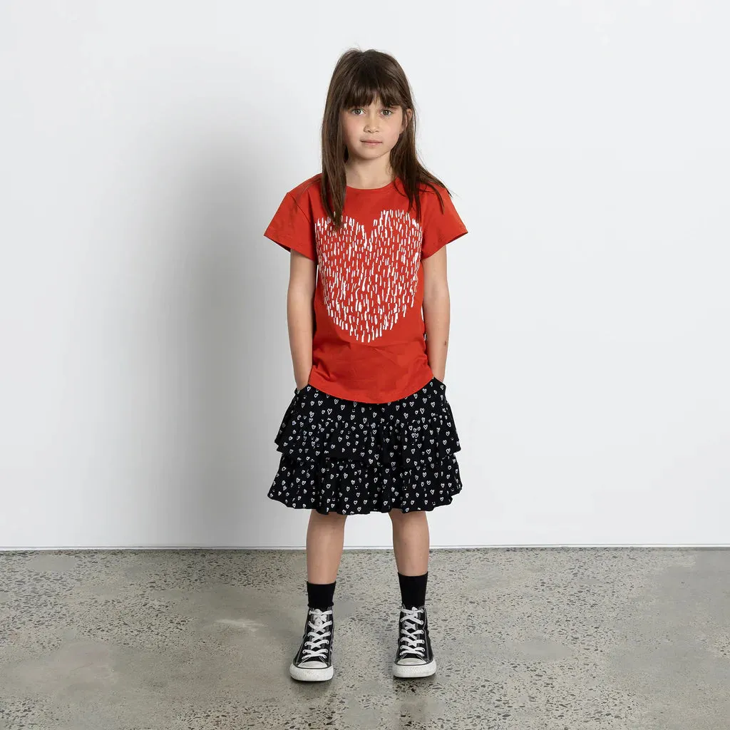 Mini Hearts Skirt by Minti (8-14)
