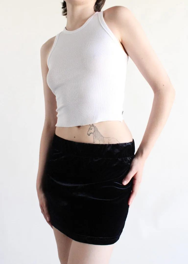 RCYCLD Velvet Mini Skirt