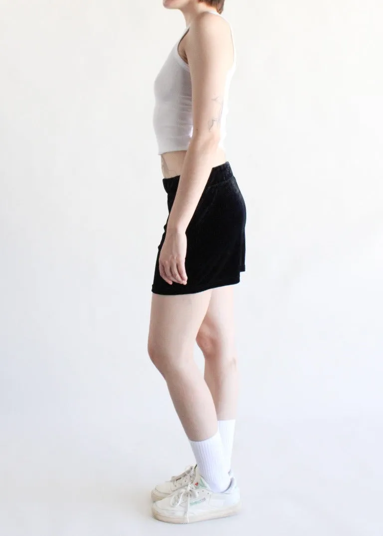 RCYCLD Velvet Mini Skirt