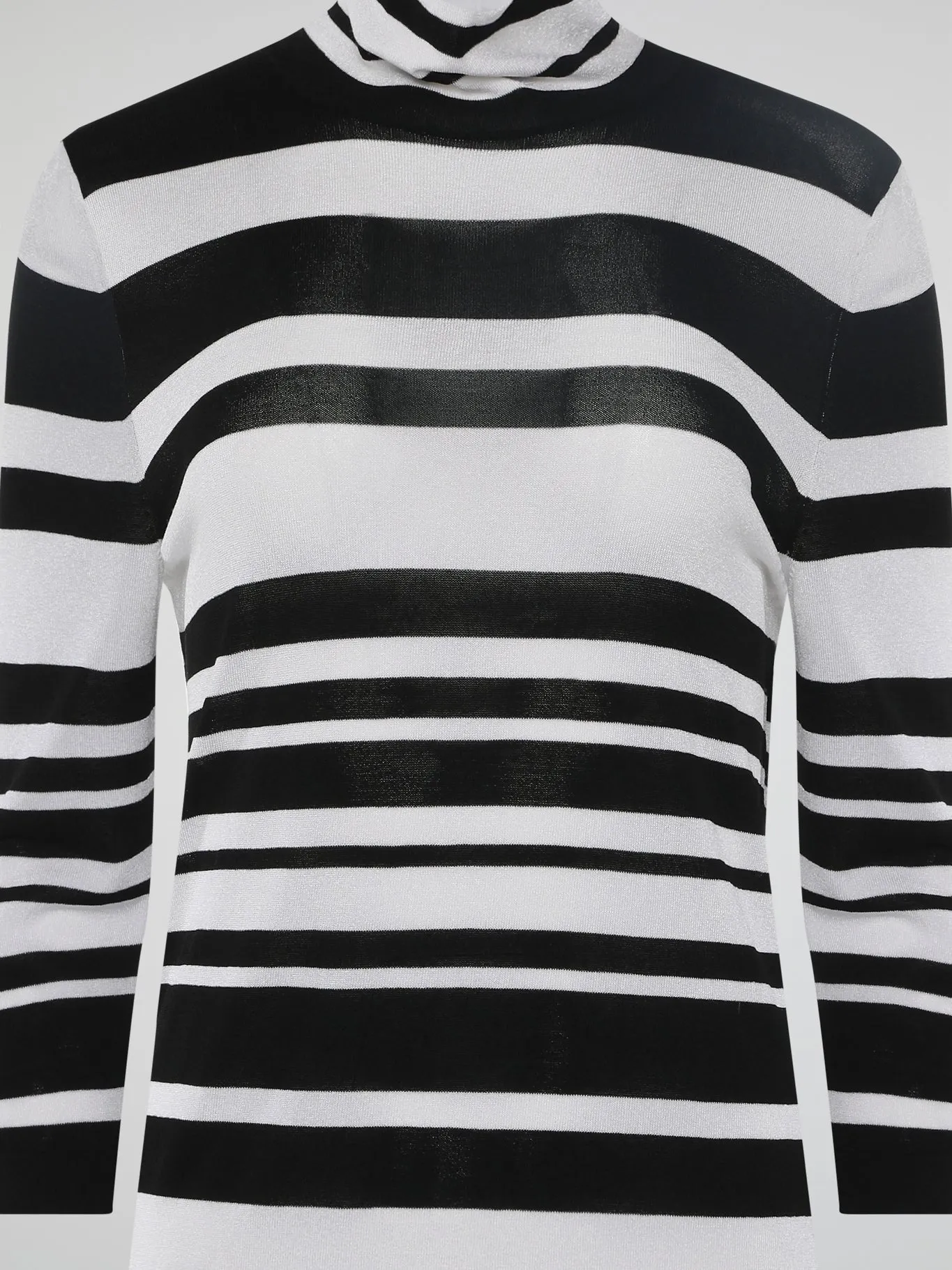 Striped Turtle Neck Sweatshirt