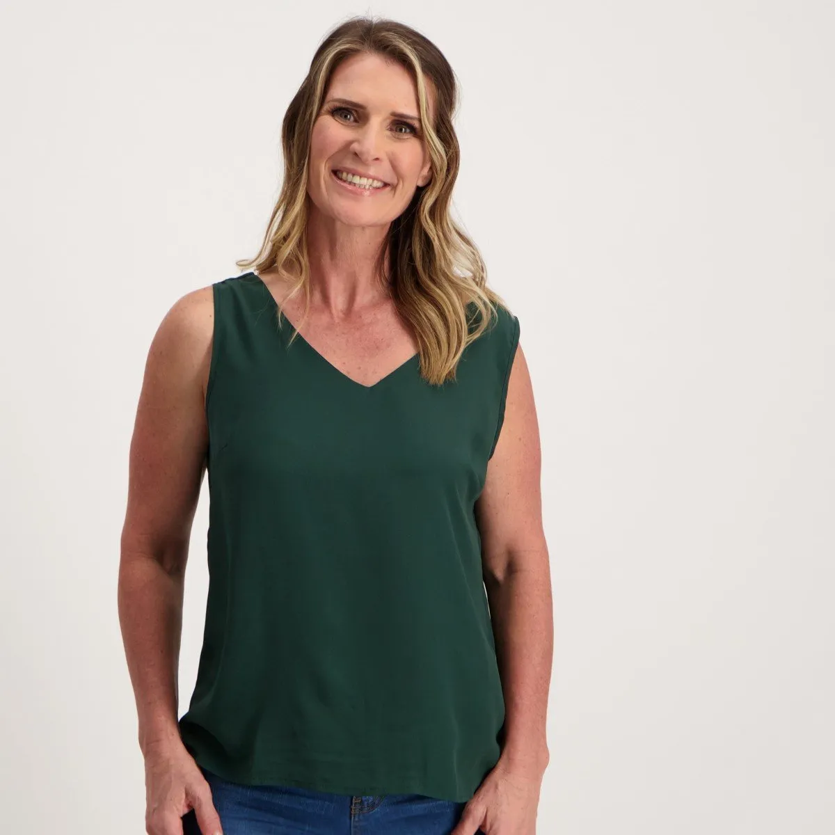 V-Neck Woven Cami