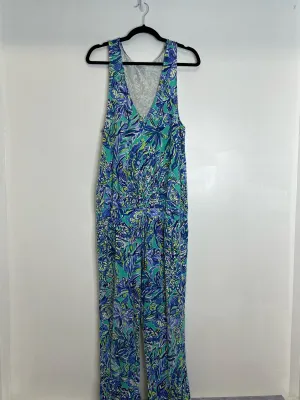 Womens Size Lg Misses Blue Lilly Pulitzer Romper