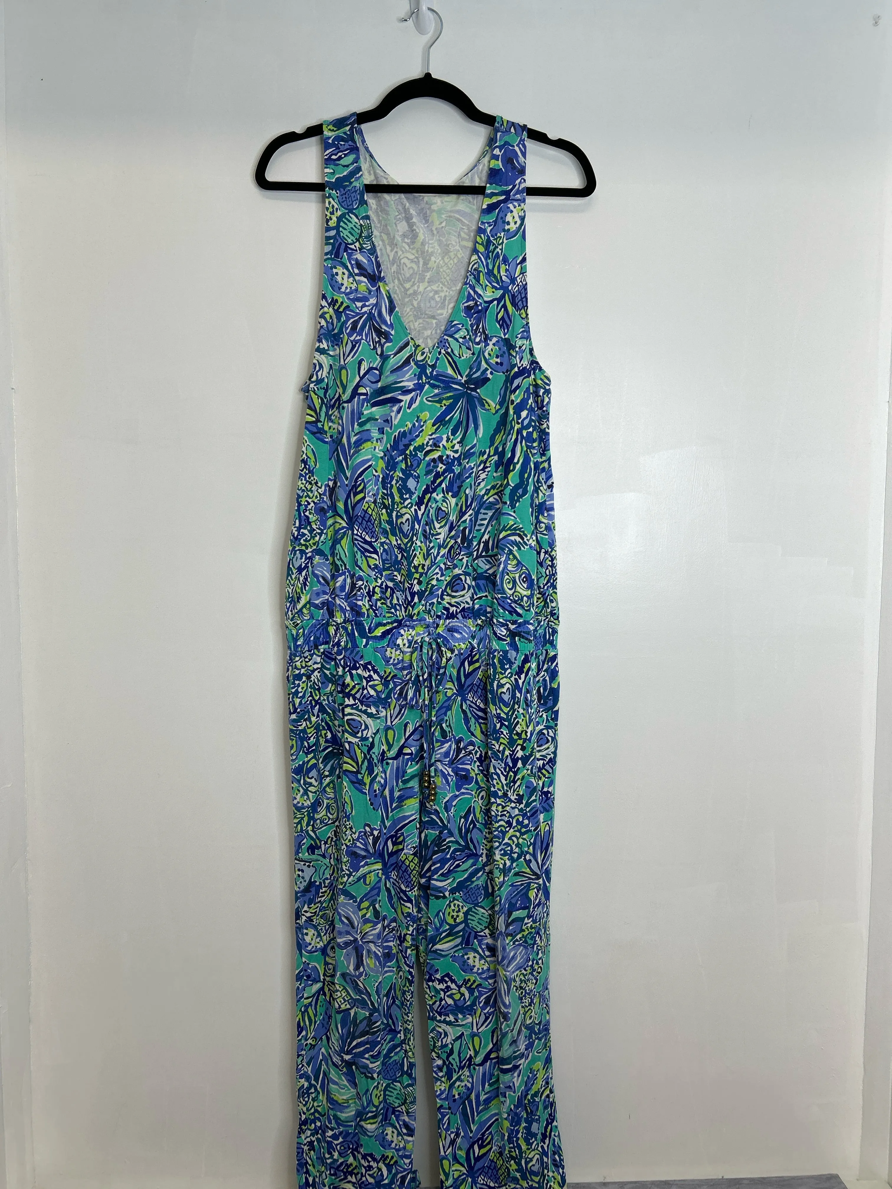 Womens Size Lg Misses Blue Lilly Pulitzer Romper
