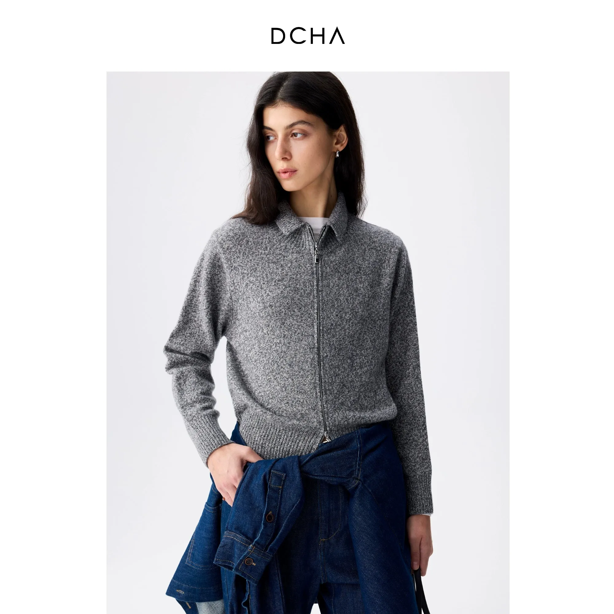 Worsted Wool Double-Layer Sweater