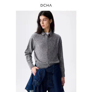 Worsted Wool Double-Layer Sweater