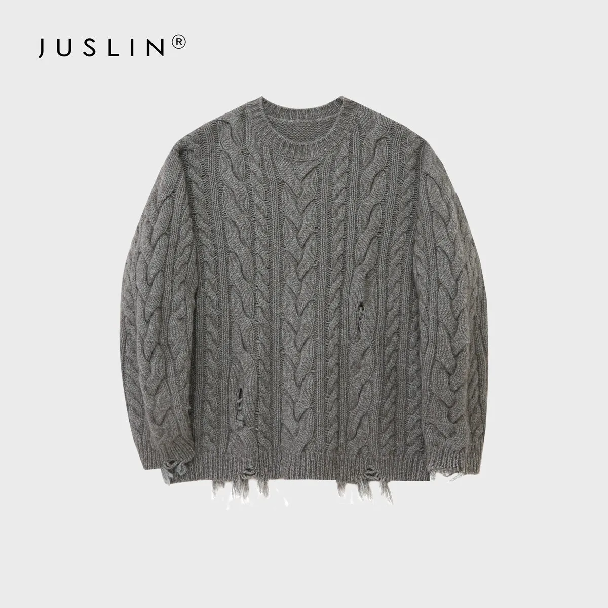 Yak Wool Blend Cable Knit Sweater