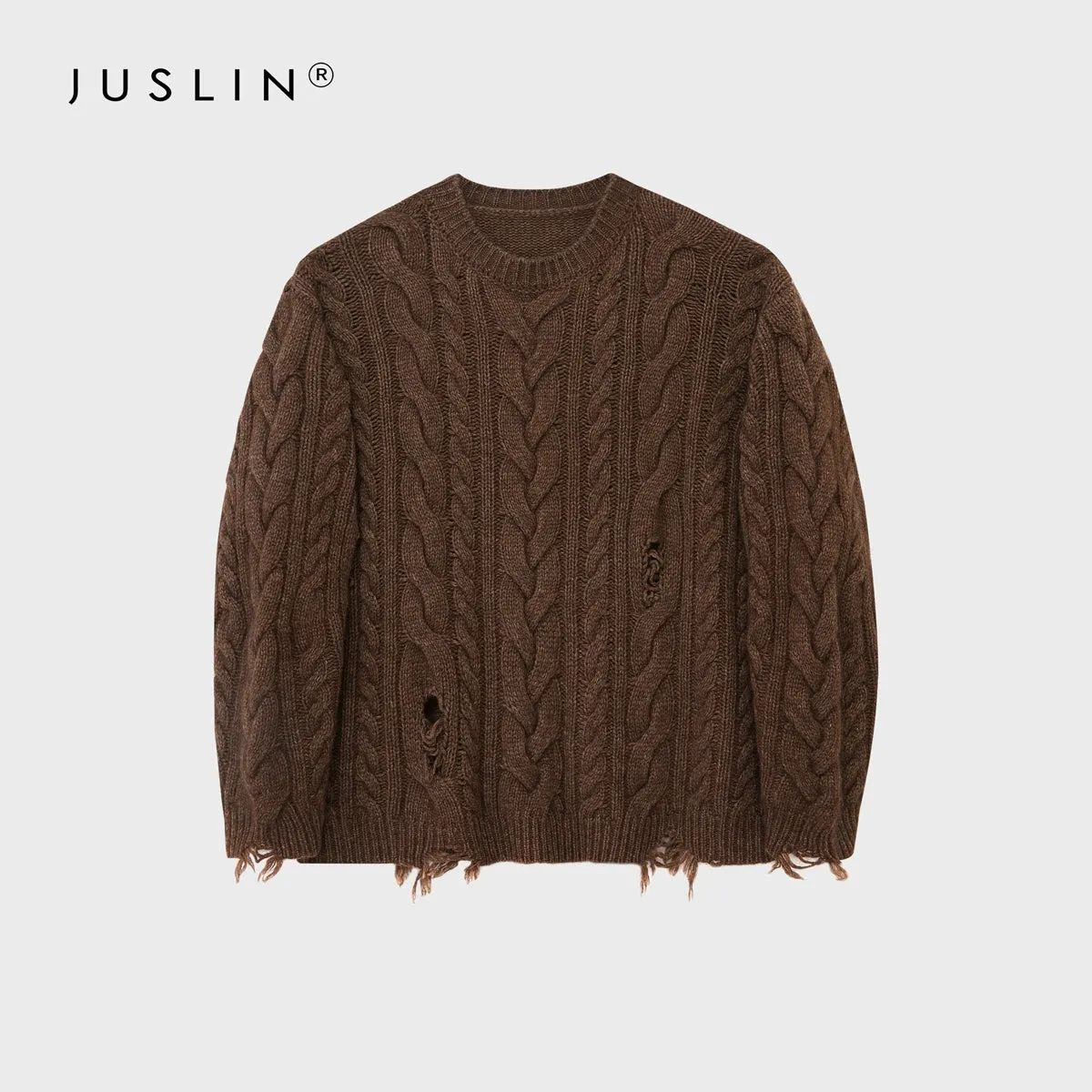 Yak Wool Blend Cable Knit Sweater